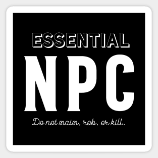 Essential NPC Funny Role Roleplaying Addict - Tabletop RPG Vault Sticker